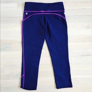 Fabletics purple Capri leggings